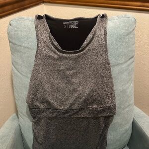 Latched Mama Gray Women's Athletic Top